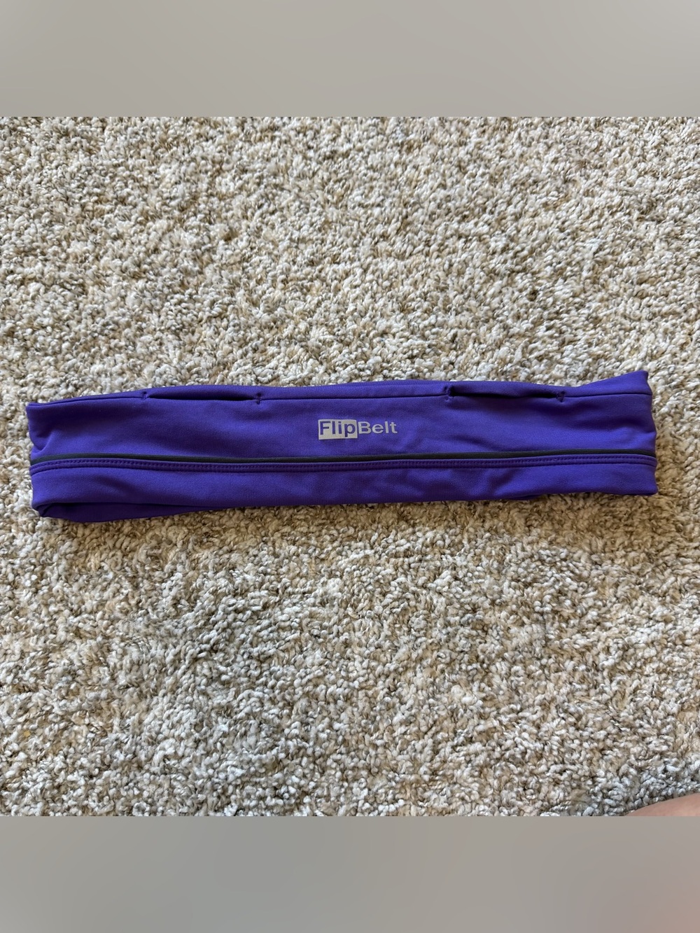 Purple running flip belt